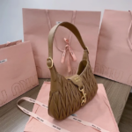MIUMIU Matelasse napa hobo leather bag