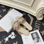 DIOR Dway Slide Embroidered Cotton