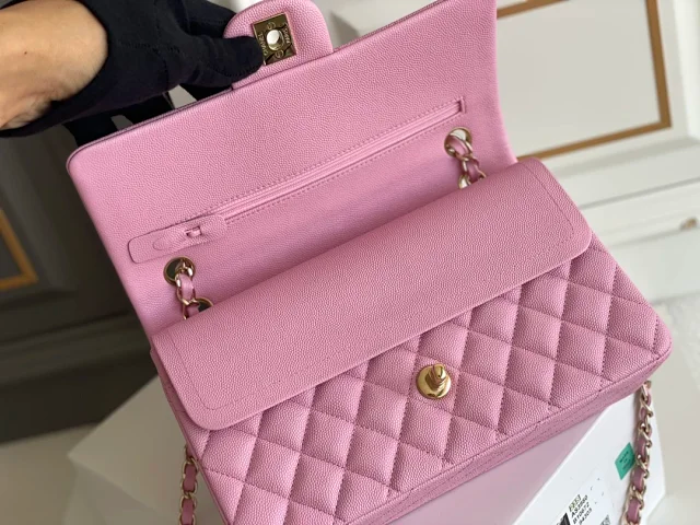 CHANEL Classique Flap Medium Handbag Caviar Leather