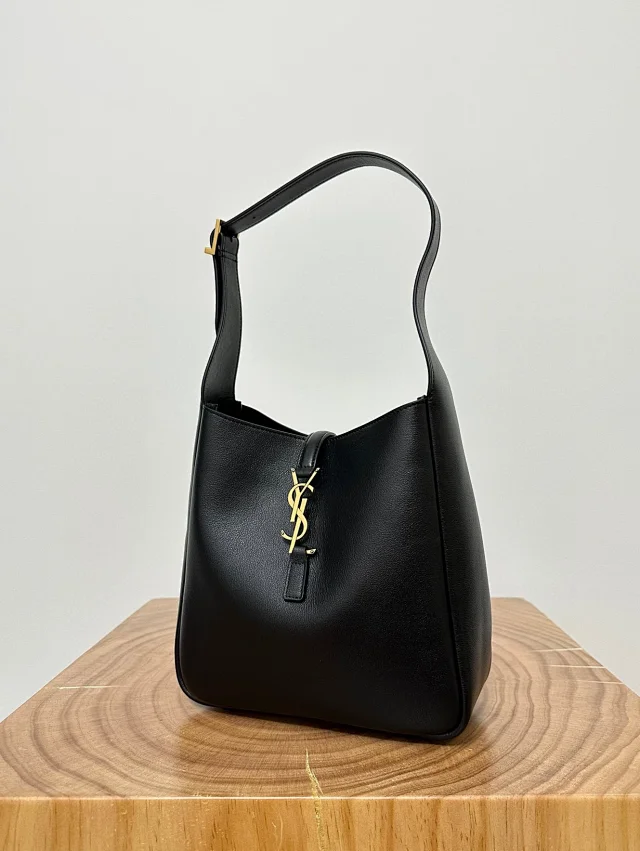 YSL LE5A7 Hobo Bag Calfskin