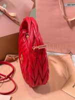 MiuMiu Wander matelassé nappa leather hobo bag