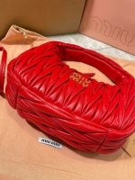 MiuMiu Wander matelassé nappa leather hobo bag