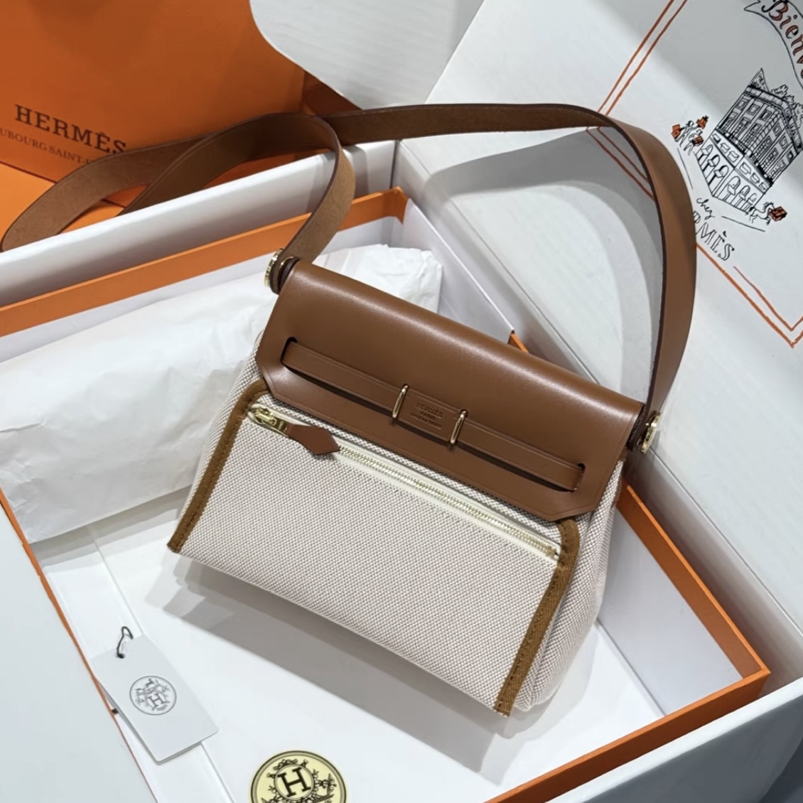 HERMES Bolso Herbag Zip 20