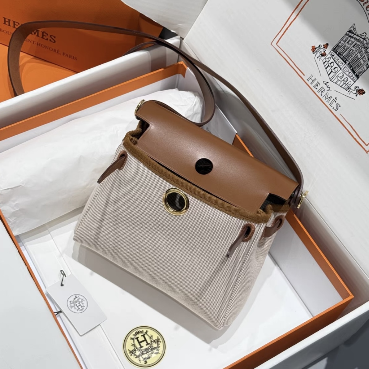 HERMES Bolso Herbag Zip 20