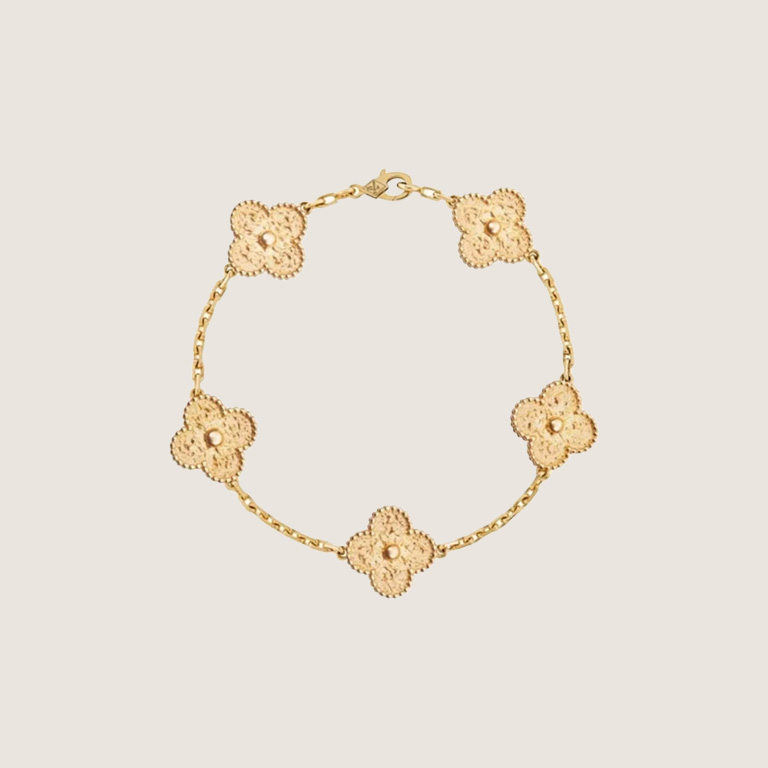 VCA Vintage Alhambra bracelet, 5 motifs