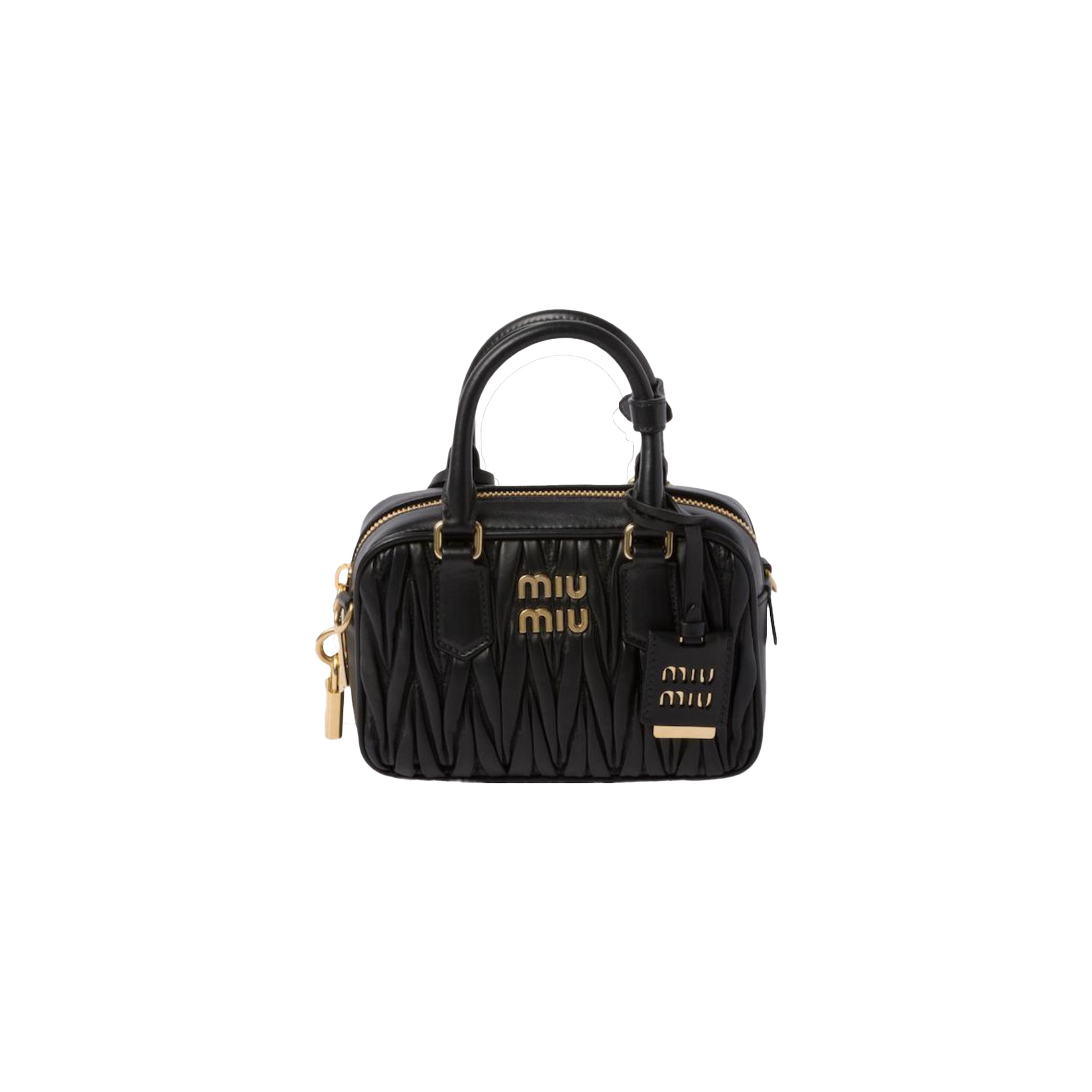 MIUMIU Arcadie Matelassé Nappa Leather Bag - 17cm