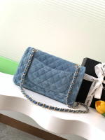 CHANEL Limited Edition Badge Denim Vintage Bag