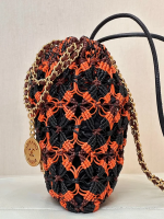 CHANEL 23B Leather weaving Mini 22 Bag