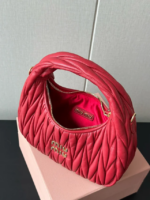 MiuMiu Wander matelassé nappa leather hobo bag