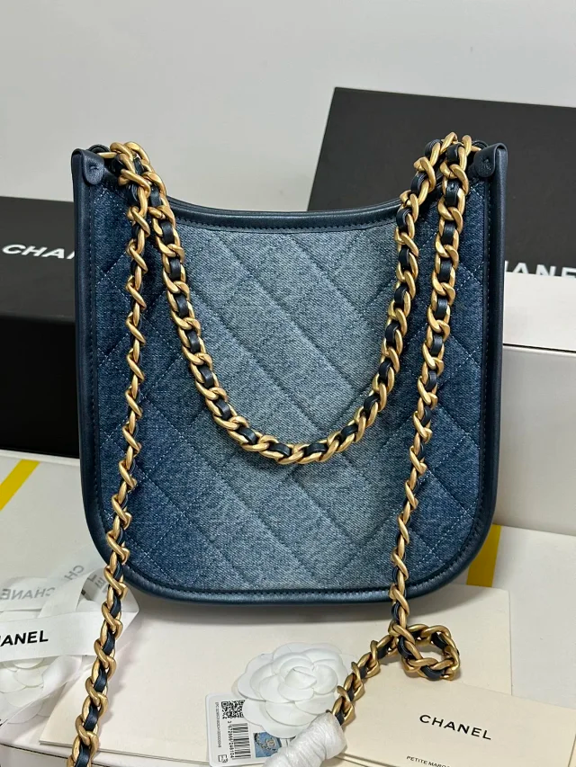 CHANEL 24S denim Hobo bag
