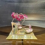 RENE  CAOVILLA 105 crystal-embellished satin sandals
