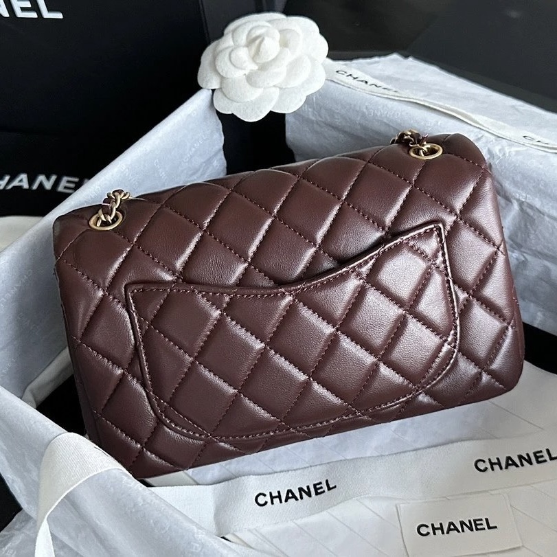 CHANEL Classic Flap CF with Gold Ball Charm - 20cm