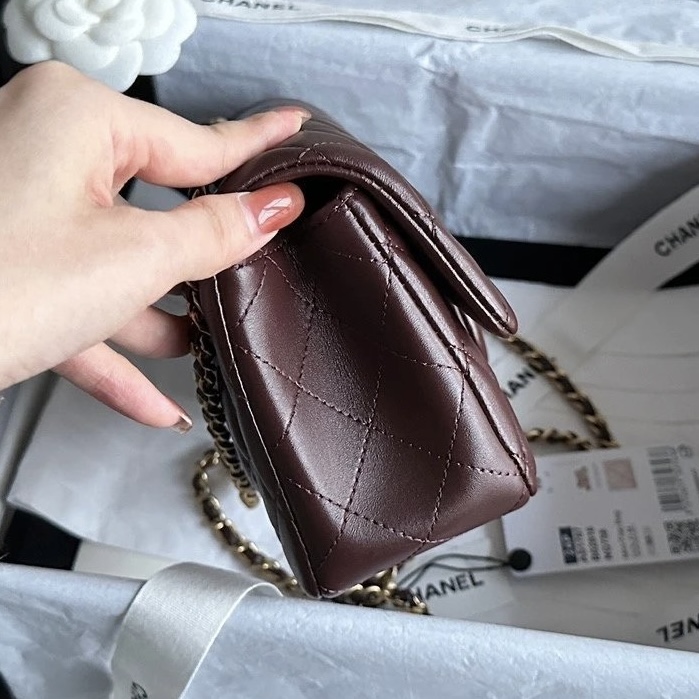 CHANEL Classic Flap CF with Gold Ball Charm - 20cm