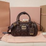 MIUMIU Arcadie matelassé nappa leather bag - 22cm