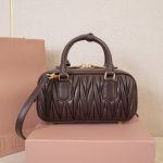 MIUMIU Arcadie matelassé nappa leather bag - 22cm