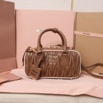 MIUMIU Arcadie matelassé nappa leather bag