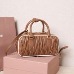 MIUMIU Arcadie matelassé nappa leather bag