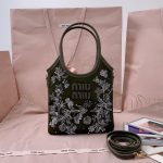 MIUMIU IVY embroidered gabardine bag