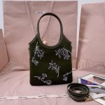 MIUMIU IVY embroidered gabardine bag