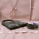 MIUMIU IVY embroidered gabardine bag