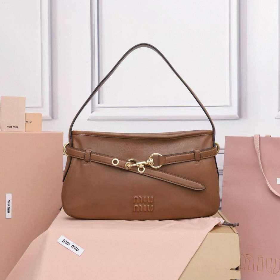 MIUMIU Aventure Napa Soft Leather Bag