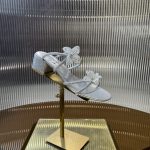 Rene Caovilla Caterina embellished bow-detail sandals