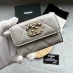CHANEL 23K 19 Classic Small Flap Wallet in calfskin