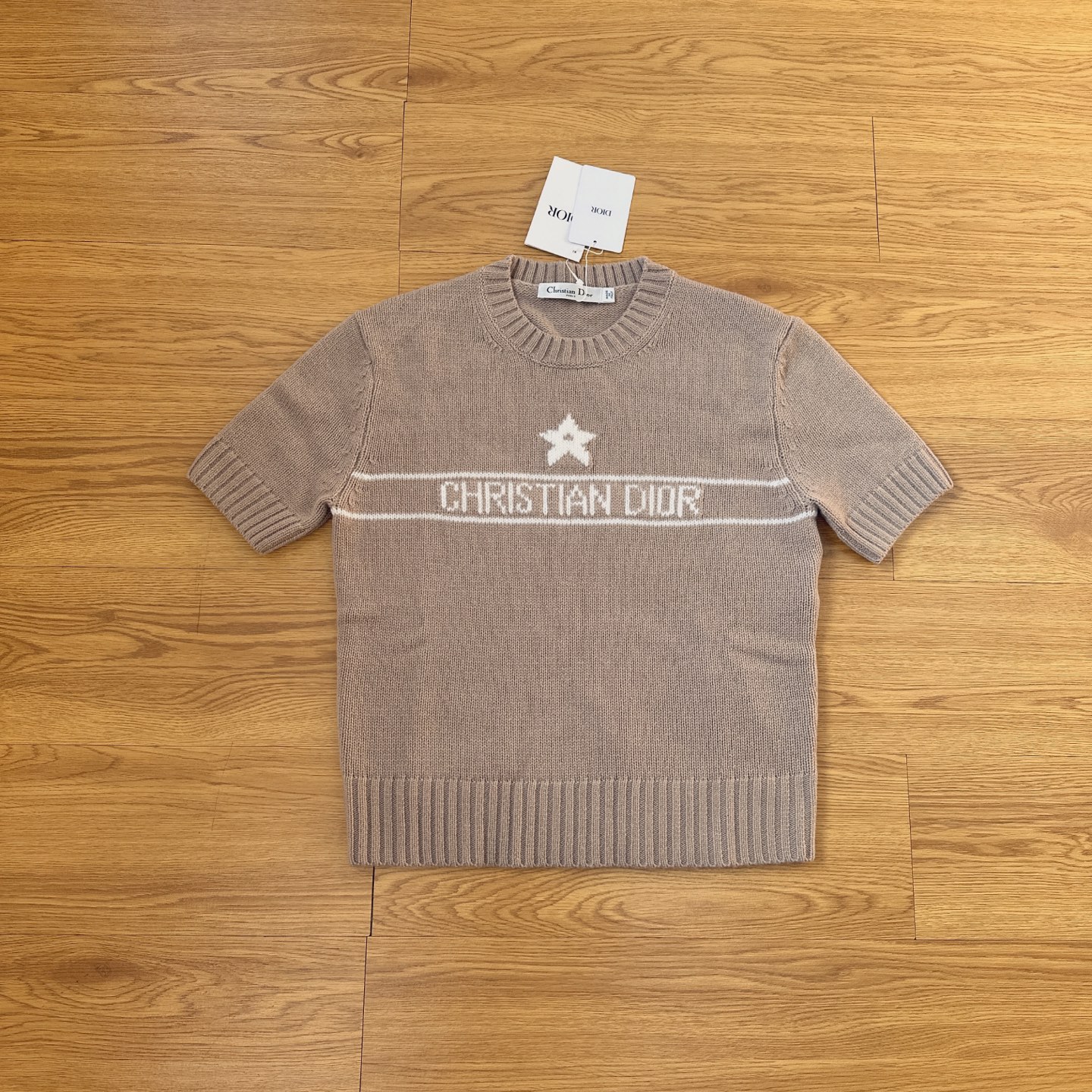 DIOR SS25 Star Intarsia Cashmere Tee