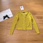 CHANEL 25C Cruise Collection Ruffled Lace-Knit Cardigan