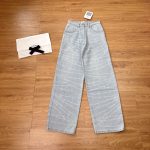CHANEL 25P Printed Washed Denim Pants