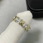 Tiffany Sixteen Stone Ring in Platinum with Diamonds