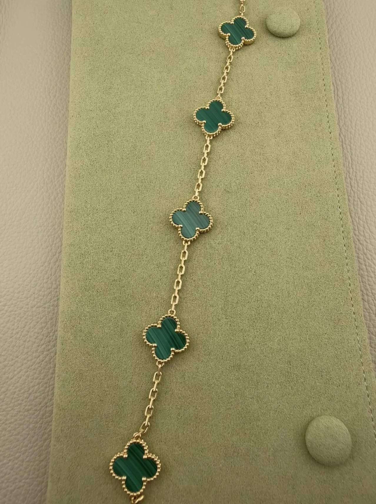 VCA Vintage Alhambra pendant-Malachite