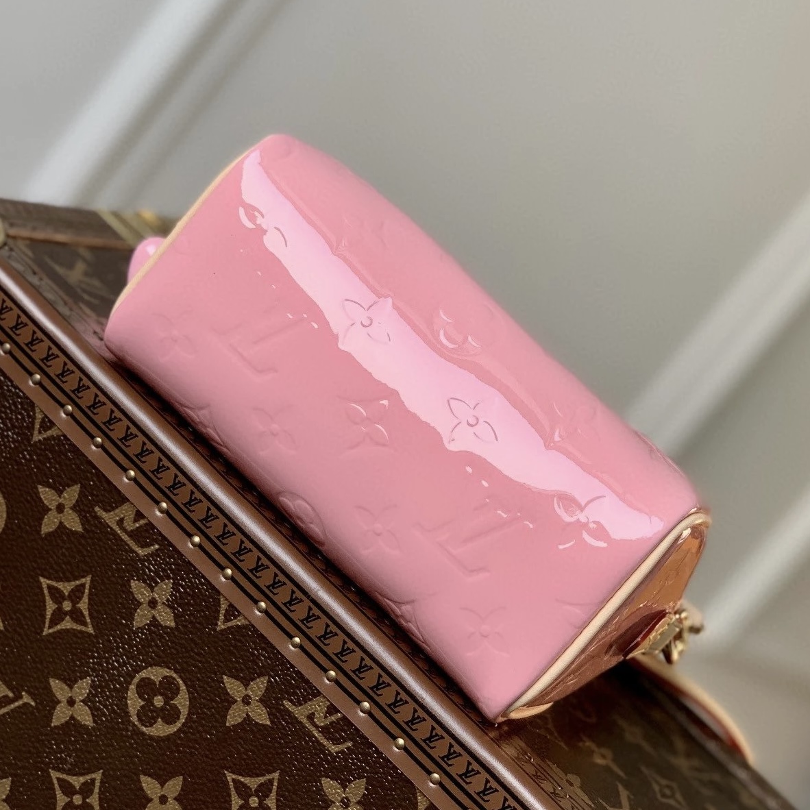 LV Nano Speedy Patent leather