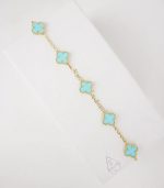 VCA Vintage Alhambra pendant- Turquoise