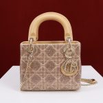 D IOR Lady Dior Cotton fabric with bead embroidery