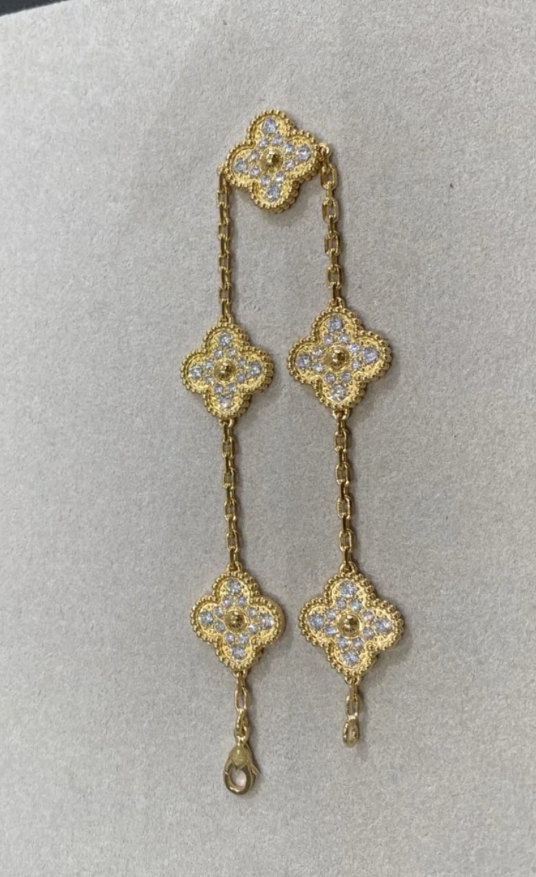 VCA Vintage Alhambra pendant- Full Diamonds