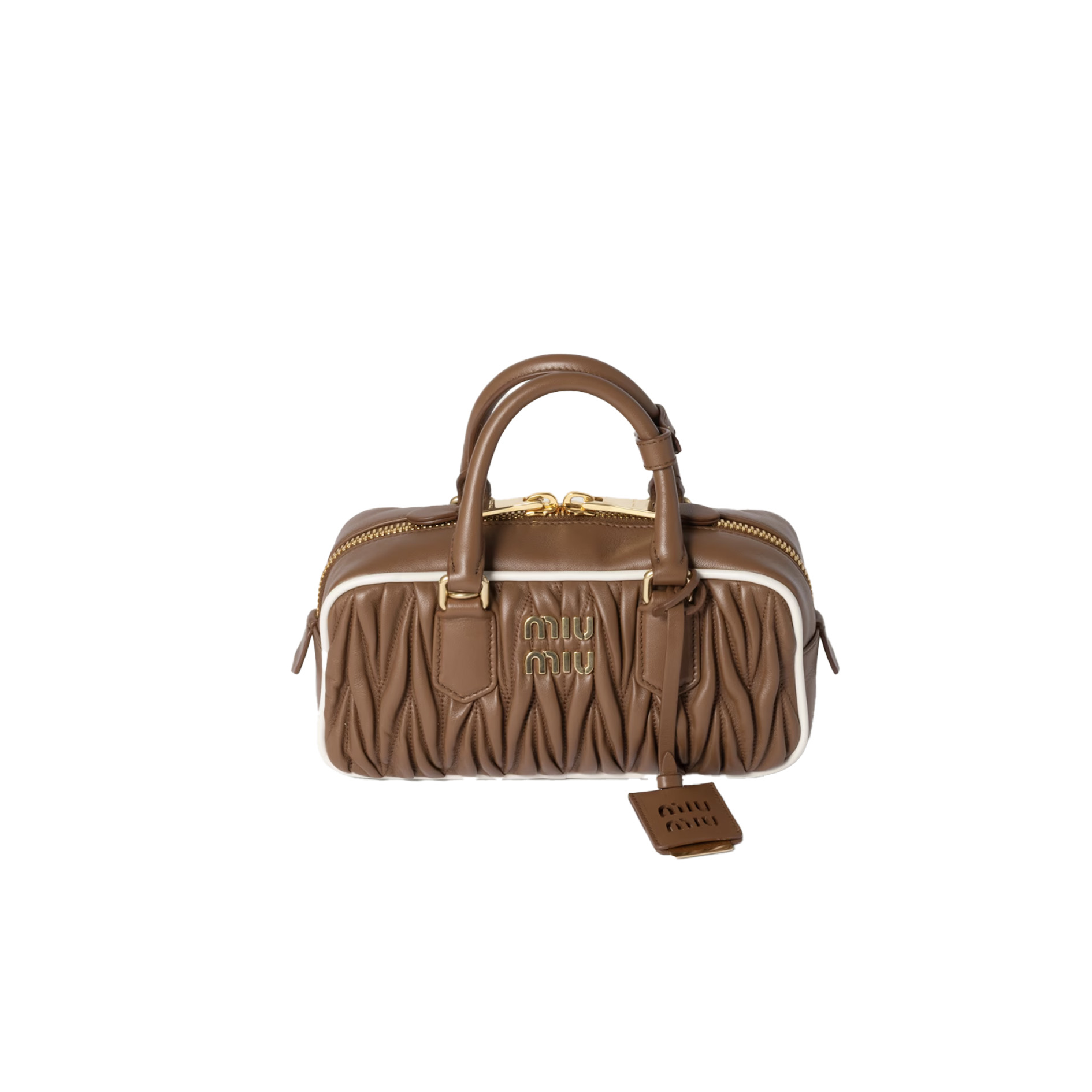 MIUMIU Arcadie matelassé nappa leather bag