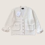 CHANEL 24K V-Neck Knit Cardigan