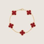 VCA Vintage Alhambra pendant- Red Carnelian
