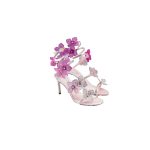 RENE  CAOVILLA 105 crystal-embellished satin sandals