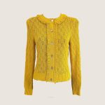 CHANEL 25C Cruise Collection Ruffled Lace-Knit Cardigan