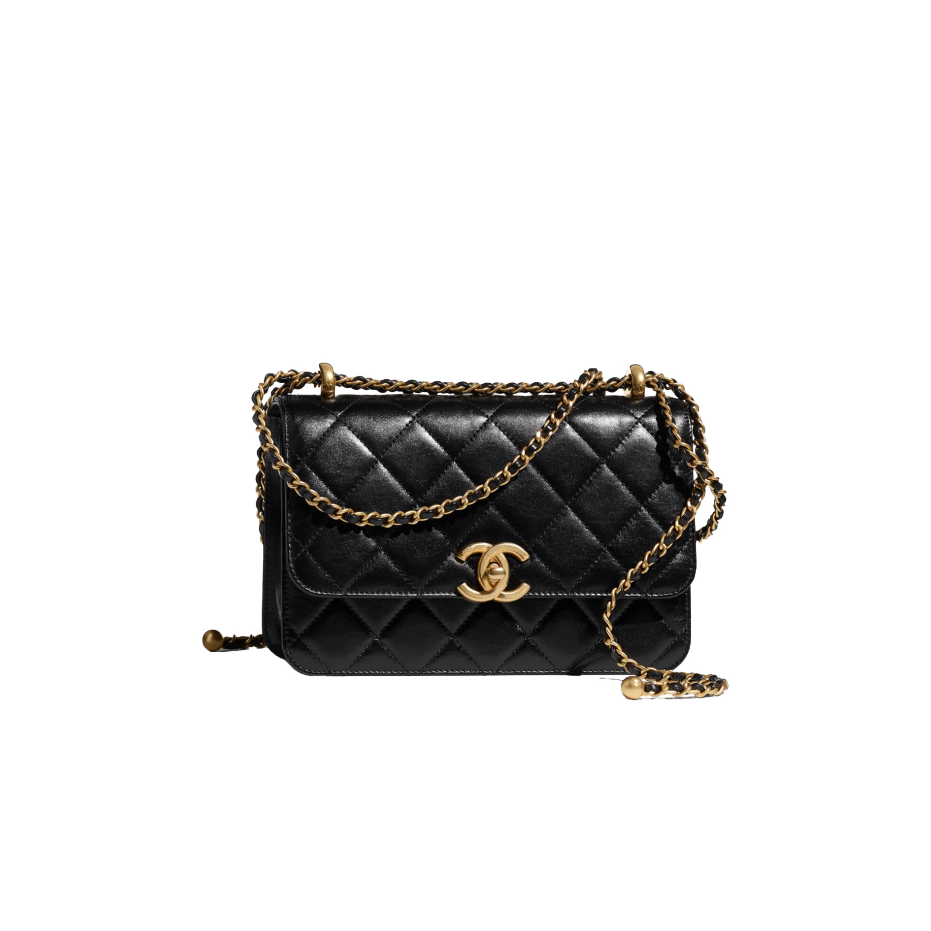 CHANEL Classic WOC with Double Gold Ball Charm
