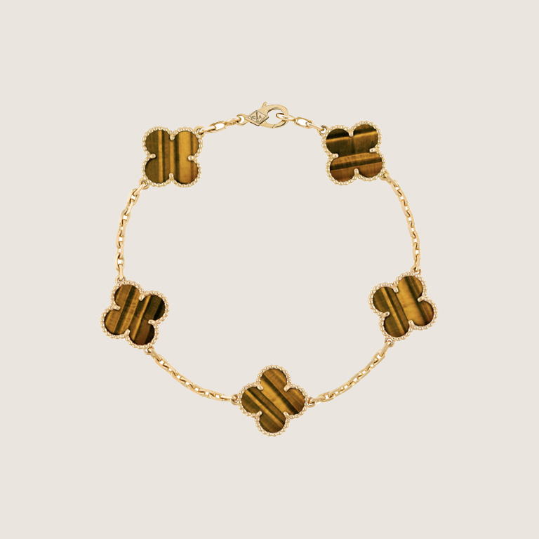 VCA Vintage Alhambra pendant- Tiger Eye