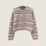 CHANEL 24B Pink Knit Cardigan Jacket