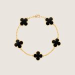VCA Vintage Alhambra pendant- Black Agate