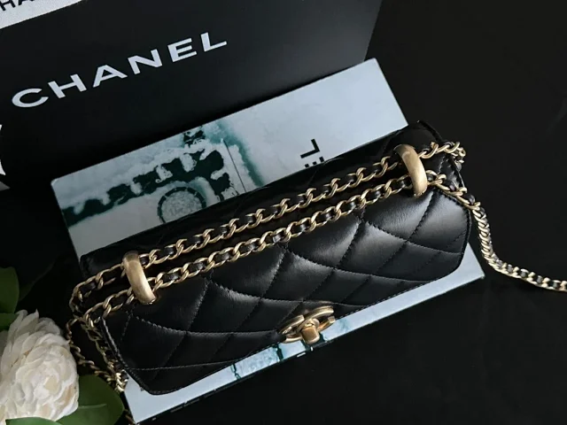 CHANEL Classic WOC with Double Gold Ball Charm