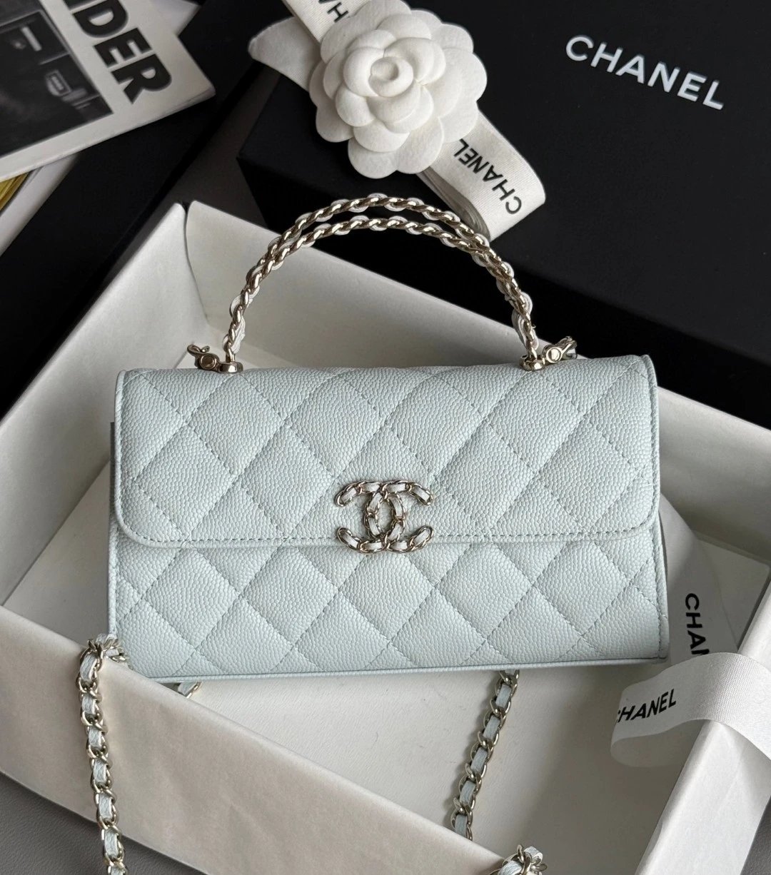 CHANEL Flap Phone Holder With Chain