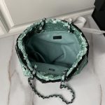 CHANEL 24S Mint Mambo Green Sequin Tote Bag