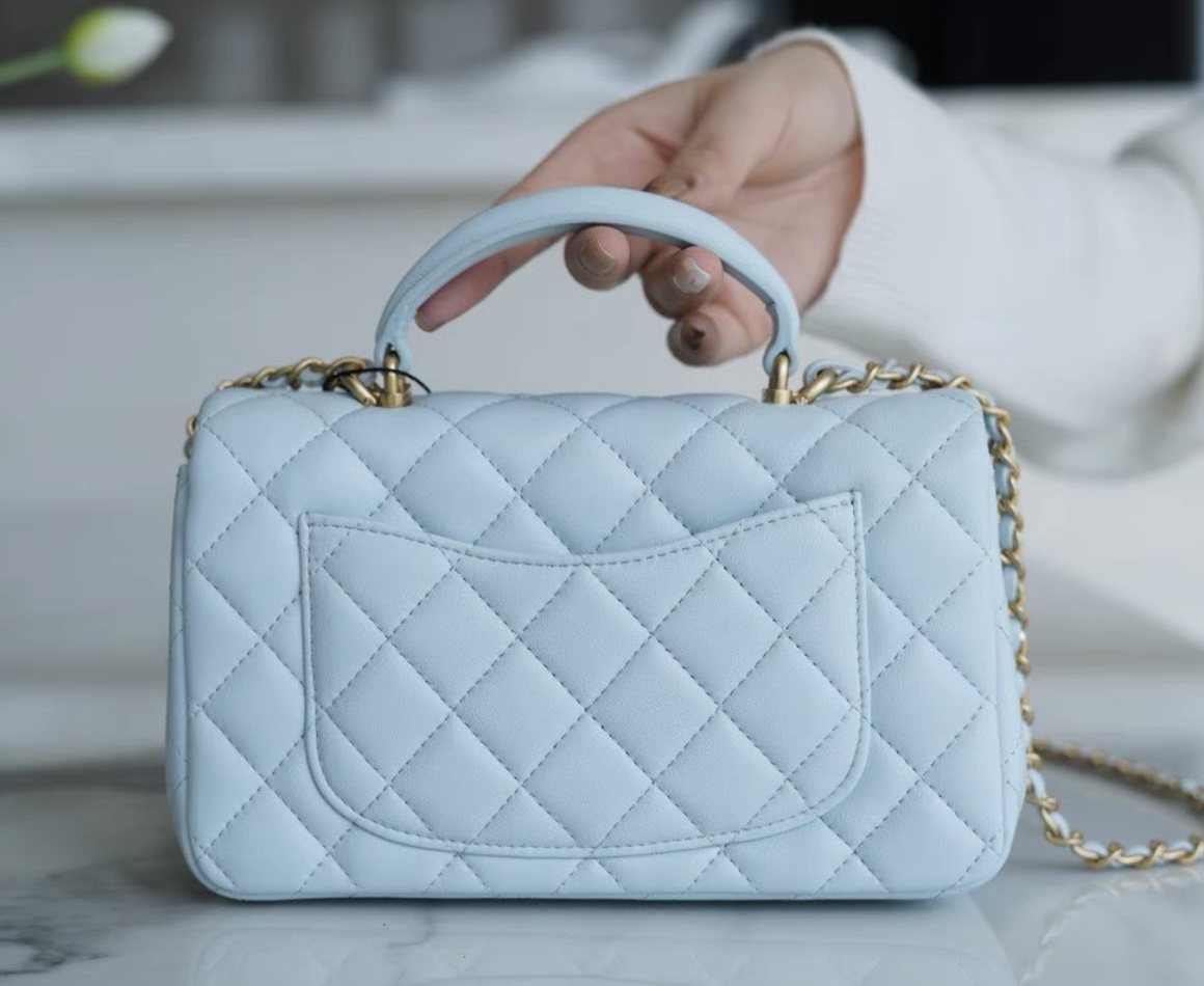 CHANEL Classic Flap CF MINI Handle - Rare color