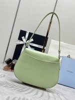 PRADA Cleo Shoulder Bag Brushed Leather
